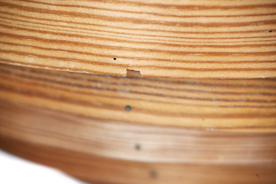 Pine veneer pendant light T 674 by Hans-Agne Jakobsson for Ellysett AB. Sweden 1960s - Image 10