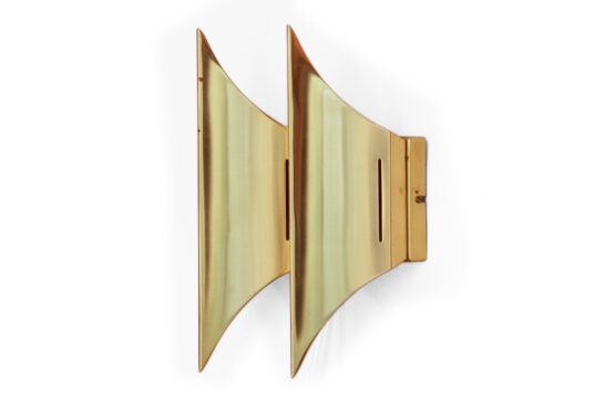 Double wall light/sconce "Gothic II" by Bent Karlby for Lyfa. Denmark 1960s - Image 4
