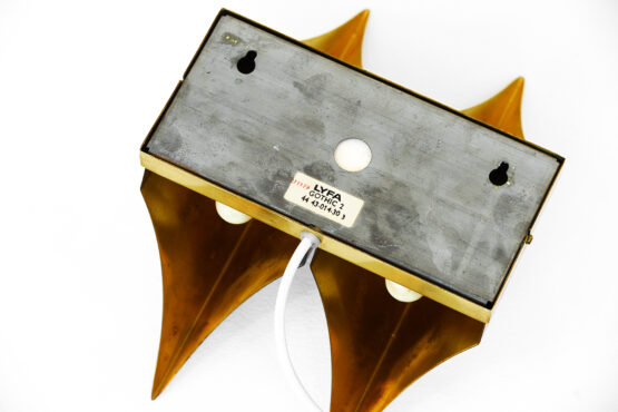 Double wall light/sconce "Gothic II" by Bent Karlby for Lyfa. Denmark 1960s - Image 8