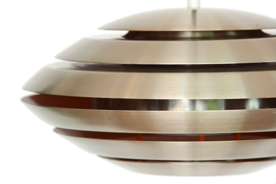 Layered aluminum pendant light from Jeka Metaltryk. Denmark 1960s - Image 3