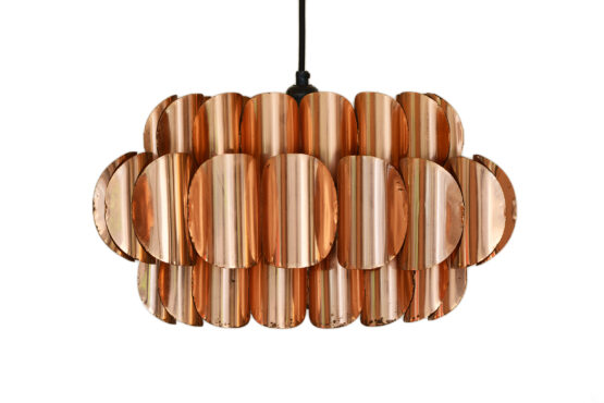 Copper pendant light by Thorsten Orrling for Hans-Agne Jakobsson AB, Markaryd. Sweden 1960s - Image 3