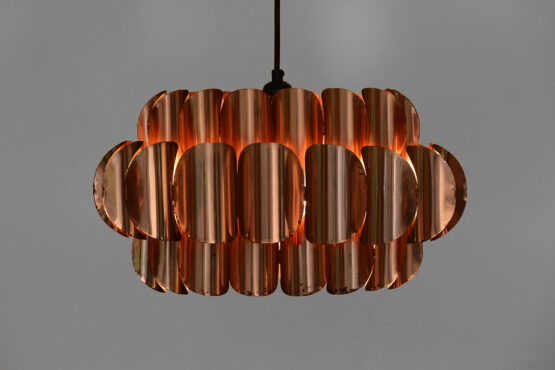 Copper pendant light by Thorsten Orrling for Hans-Agne Jakobsson AB, Markaryd. Sweden 1960s - Image 4
