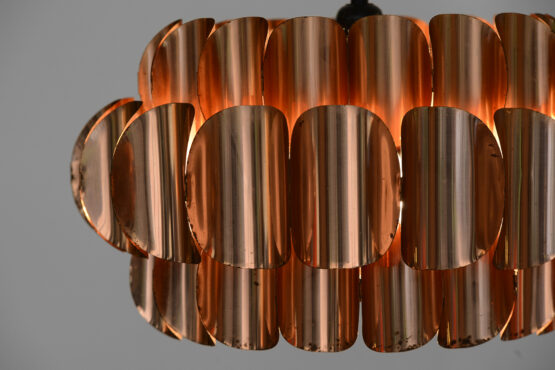 Copper pendant light by Thorsten Orrling for Hans-Agne Jakobsson AB, Markaryd. Sweden 1960s - Image 8