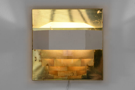 Large brass wall light/Sconce. Sweden 1960s - Image 7