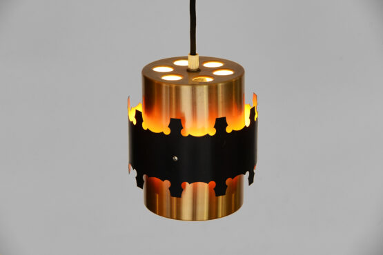 Copper colored aluminum pendant light by Coronell Electro. Denmark - Image 6