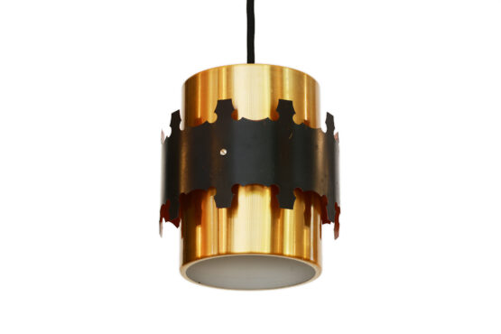 Copper colored aluminum pendant light by Coronell Electro. Denmark - Image 3