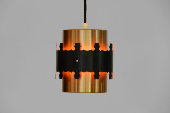 Copper colored aluminum pendant light by Coronell Electro. Denmark - Image 2