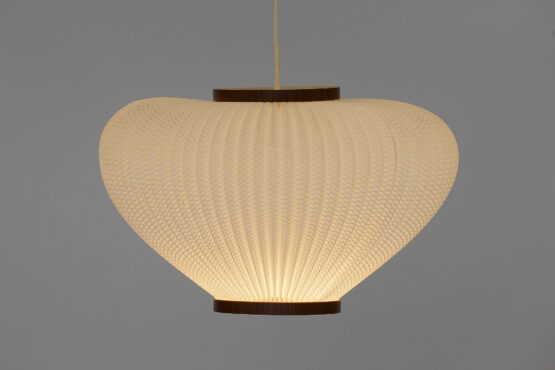 Pearl shade pendant light by Lars Schiøler for Hoyrup Light. Denmark 1960s - Image 2