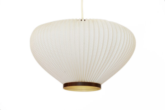 Pearl shade pendant light by Lars Schiøler for Hoyrup Light. Denmark 1960s - Image 3