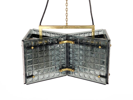 Smoked glass pendant light by Mac Hegerup for Kronobergsbelysning. Sweden 1960s - Image 11