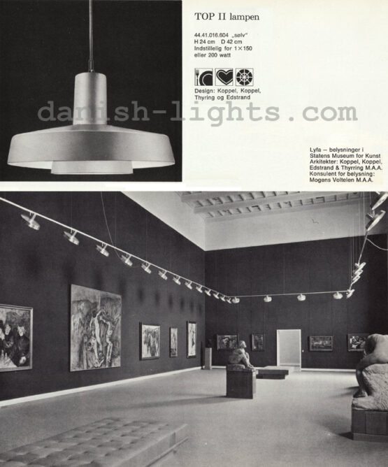 Pendant light "Top II" by Eva and Nils Koppel for Lyfa. Denmark 1970s - Image 8