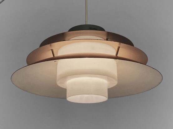 Pendant light "Trenta" by Bent Karlby for Lyfa. Denmark 1960s. - Image 4