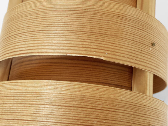 Pine veneer wall light/sconce V280 by Hans-Agne Jakobsson for Ellysett. Sweden 1960s - Image 9