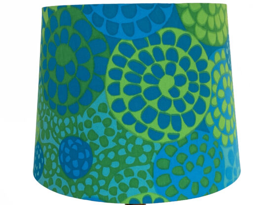 Rose wood table lamp by Uno and Östen Kristiansson for Luxus. Shade from repurposed fabric by Metsovaara. Sweden 1960s - Image 3