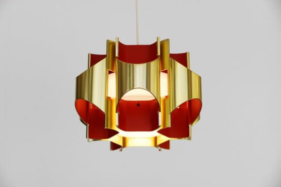 Pendant light by Bent Karlby for Lyfa. Denmark 1970s. - Image 6