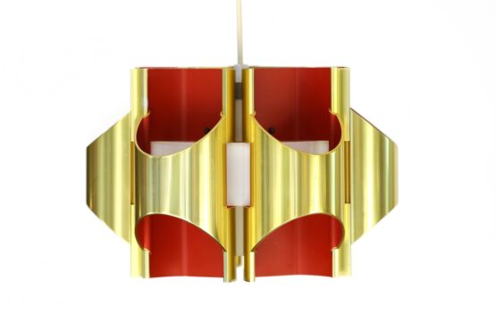 Pendant light by Bent Karlby for Lyfa. Denmark 1970s.