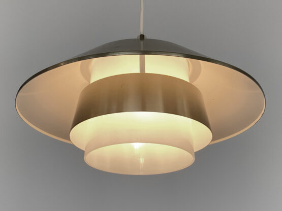 Aluminum pendant light by Vadsbo Metall. Sweden 1970s - Image 5