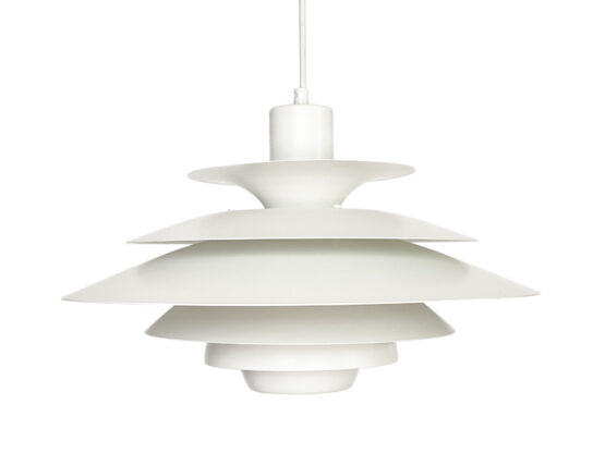Large multi layered pendant light by Kurt Wiborg for Jeka Metaltryk. Denmark 1970s