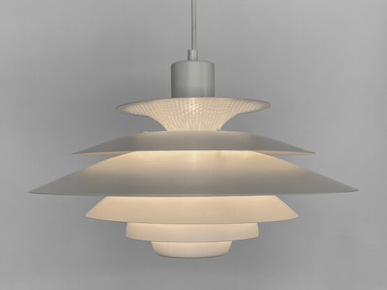 Large multi layered pendant light by Kurt Wiborg for Jeka Metaltryk. Denmark 1970s - Image 2