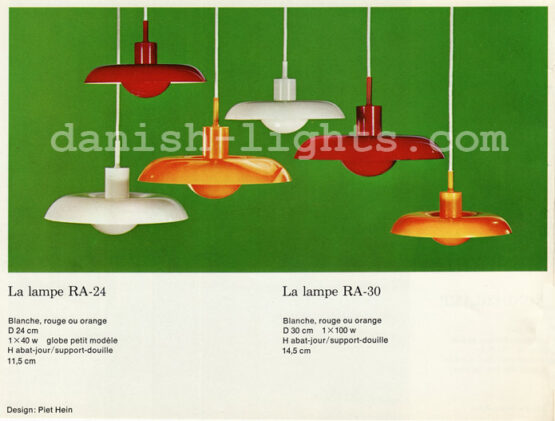 Pendant light RA 40 by Piet Hein for Lyfa. Denmark 1960s - Image 9
