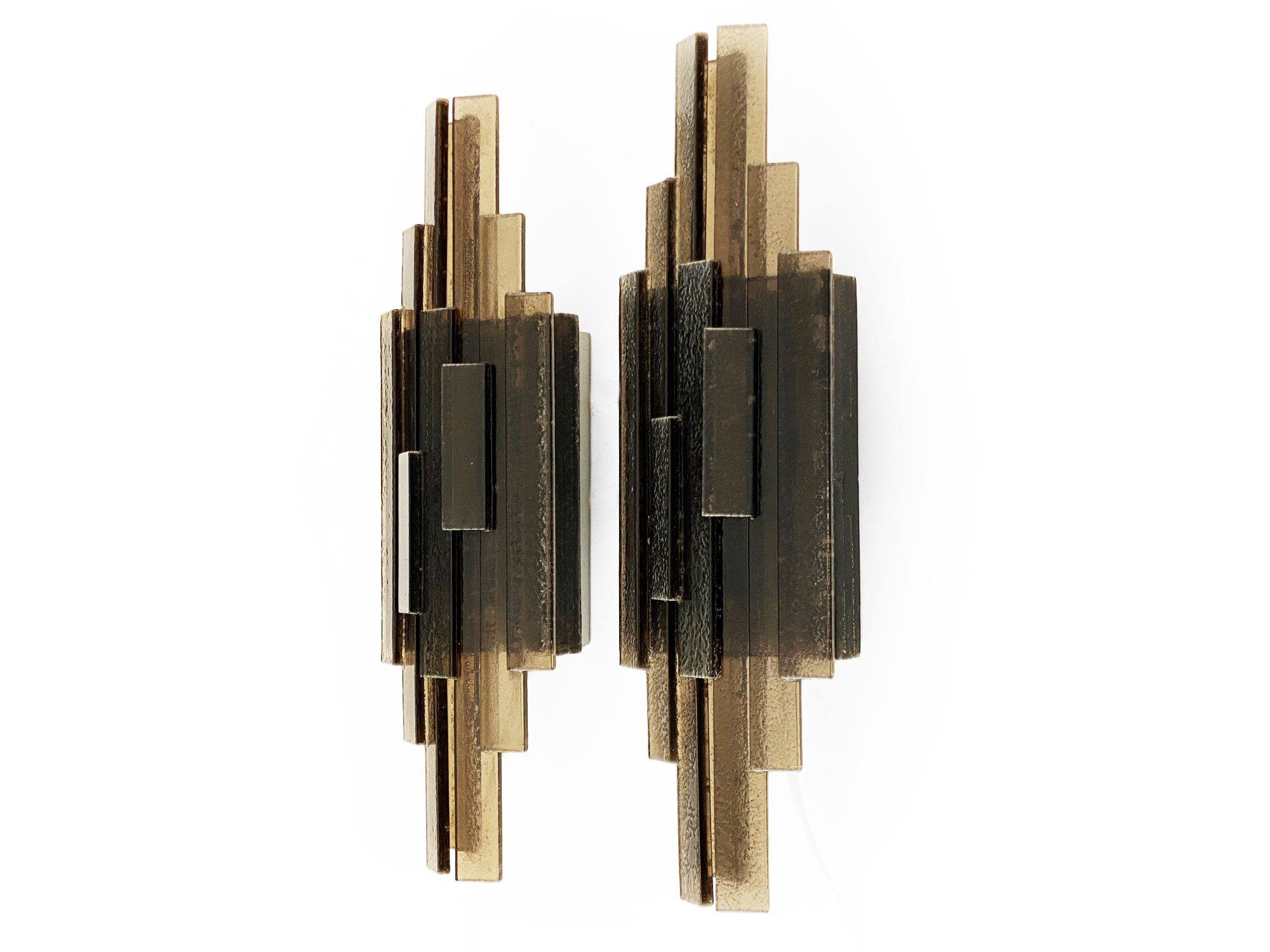 Pair of wall lights/sconces 1006 by Claus Bolby for CeBo industri. Denmark 1960s