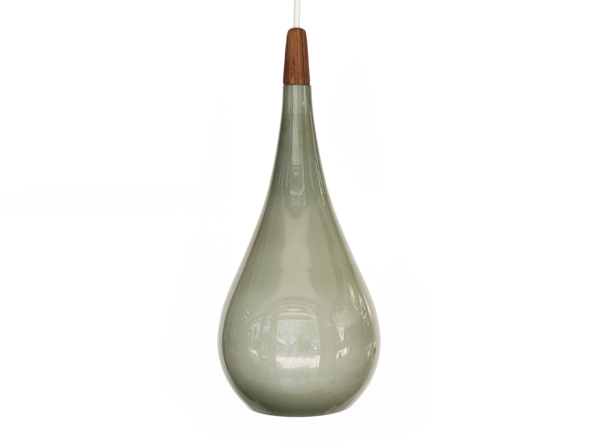 Glass pendant light p289 by Michael Bang for Nordisk solar/Holmegaard. Denmark 1960s