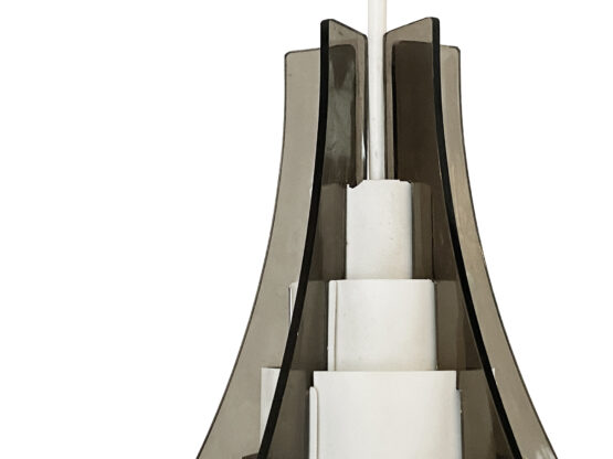 Large pendant light "Strips" by Brylle & Jacobsen for Quality System. Denmark 1970s - Image 9