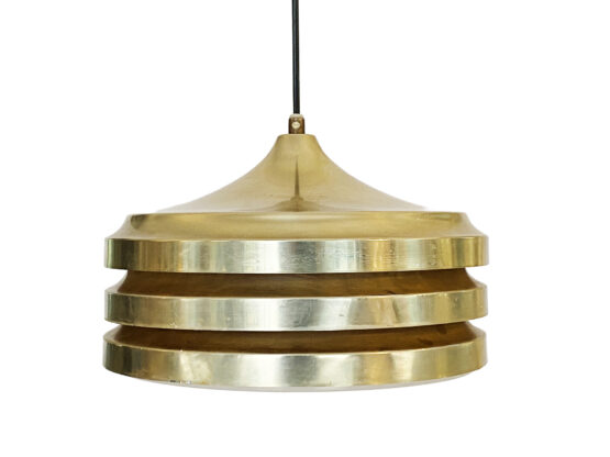 Multi layered pendant light by Carl Thore for Granhaga Metallindustri. Sweden 1970s