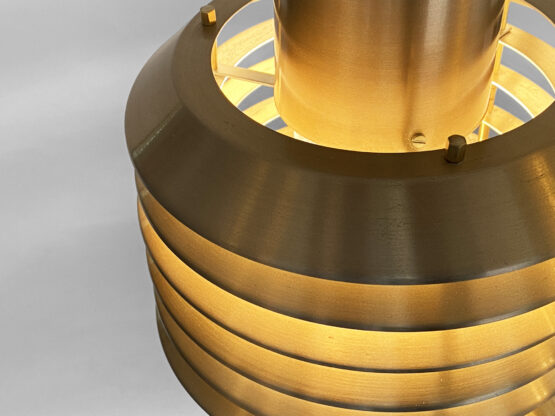 Multilayered aluminum pendant light from Frandsen lighting. Denmark 1970s - Image 8