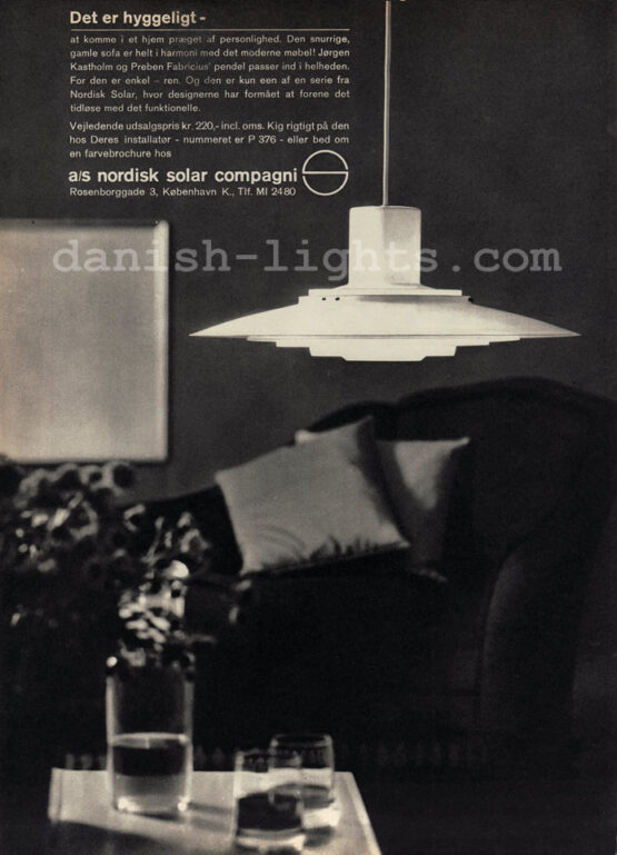 XL Pendant light P376 by Fabricius and Kastholm for Nordisk Solar Compagni. Denmark 1960s - Image 10