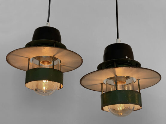 Pair of pendant lights "Albertslund" by Jens Møller-Jensen for Louis Poulsen. Denmark 1950s - Image 4