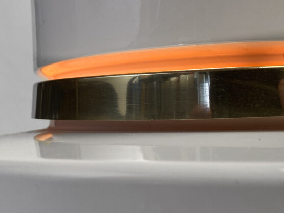 Pendant light in white lacquered aluminium by Carl Thore for Granhaga Metall. Sweden 1970s. - Image 7