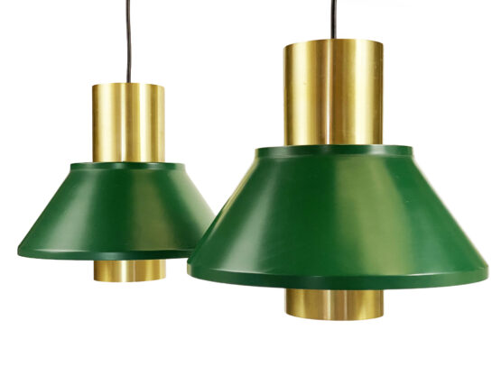 Pair of pendant lights "Life" by Jo Hammerborg for Fog & Mørup. Denmark 1970s