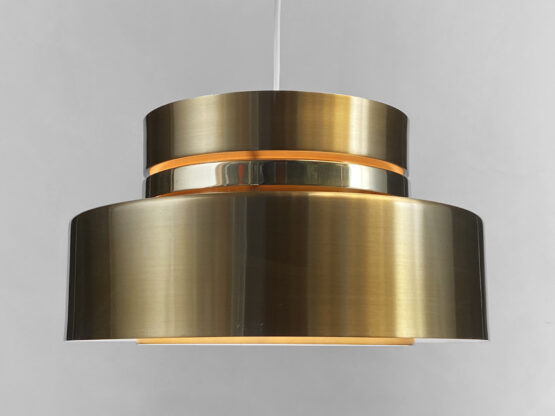 Golden pendant light by Carl Thore for Granhaga Metall. Sweden 1970s - Image 2