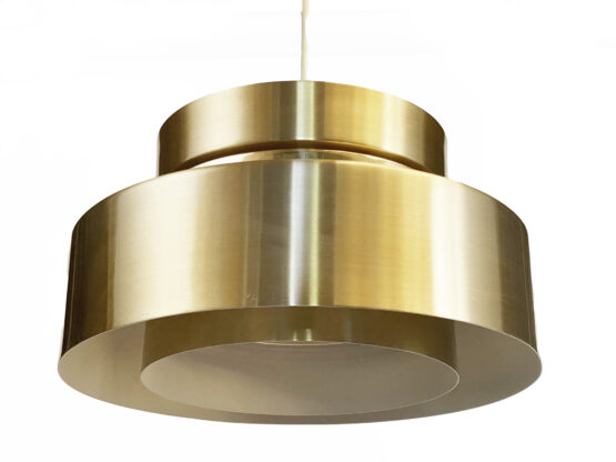 Golden pendant light by Carl Thore for Granhaga Metall. Sweden 1970s - Image 4
