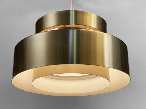 Golden pendant light by Carl Thore for Granhaga Metall. Sweden 1970s - Image 5