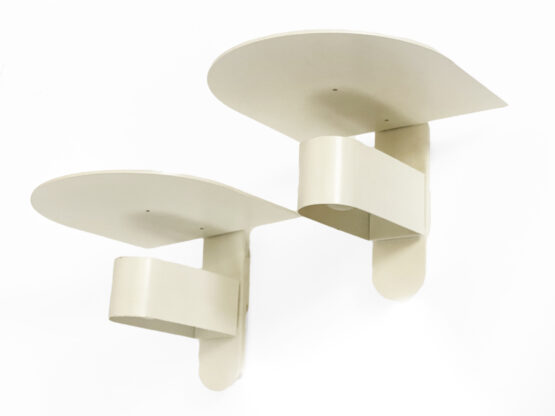Pair of white wall lights/sconces from Lyskaer. Denmark 1980s - Image 3