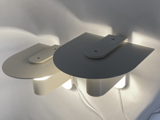 Pair of white wall lights/sconces from Lyskaer. Denmark 1980s - Image 6