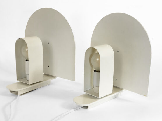 Pair of white wall lights/sconces from Lyskaer. Denmark 1980s - Image 7