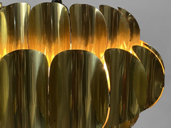 Brass pendant light by Thorsten Orrling for Hans-Agne Jakobsson AB, Markaryd. Sweden 1960s - Image 8