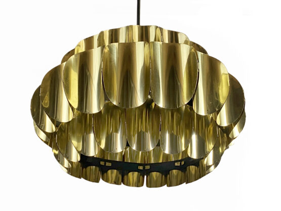 Brass pendant light by Thorsten Orrling for Hans-Agne Jakobsson AB, Markaryd. Sweden 1960s - Image 3