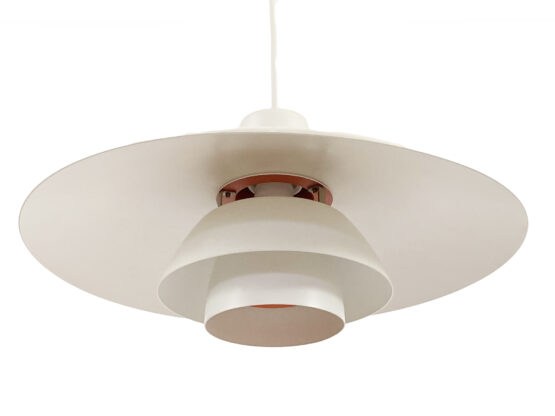 White pendant light PH 4/3 by Poul Henningsen for Louis Poulsen. Denmark 1970s - Image 3