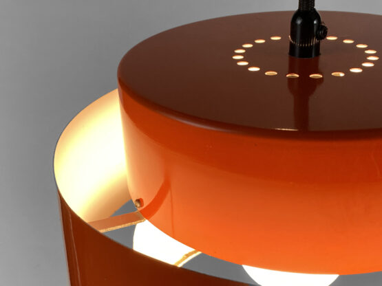 Pendant light "Juno" Rainbow line by Jo Hammerborg for Fog & Mørup. Denmark 1960s - Image 8