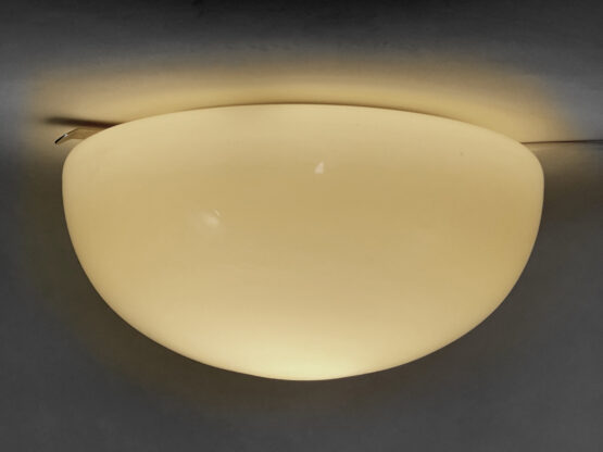 Ceiling lamp in warm toned opaline glass. Sweden 1960s - Image 2