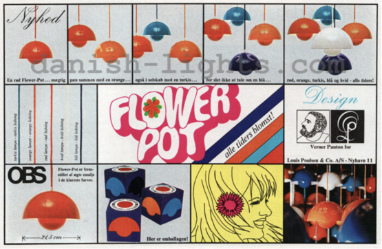 Pendant light VP1 "Flowerpot" by Verner Panton for Louis Poulsen. Denmark 1960s - Image 10
