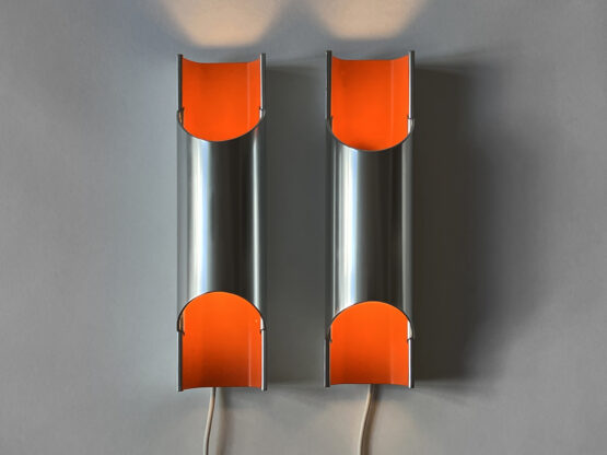 Pair of wall lights/sconces "Pandean" by Bent Karlby for Lyfa. Denmark 1970s. - Image 4