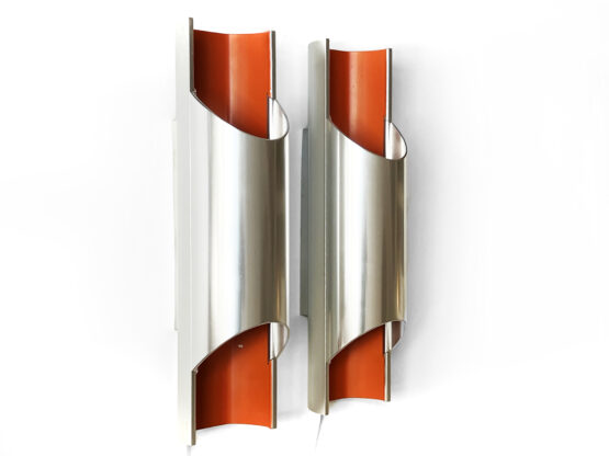 Pair of wall lights/sconces "Pandean" by Bent Karlby for Lyfa. Denmark 1970s.