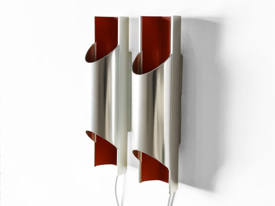 Pair of wall lights/sconces "Pandean" by Bent Karlby for Lyfa. Denmark 1970s. - Image 5