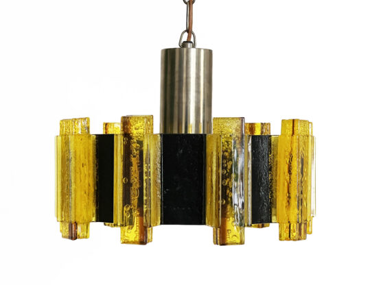 Acrylic pendant light/chandelier by Claus Bolby for CEBO Industri. Denmark 1960s - Image 3