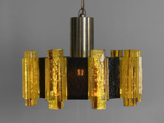 Acrylic pendant light/chandelier by Claus Bolby for CEBO Industri. Denmark 1960s - Image 4